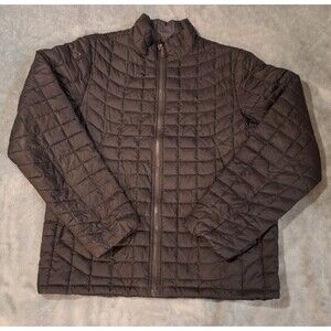 BEN SHERMAN Puffer Jacket Mens M Black Quilted Insulated Full Zip Lightweight